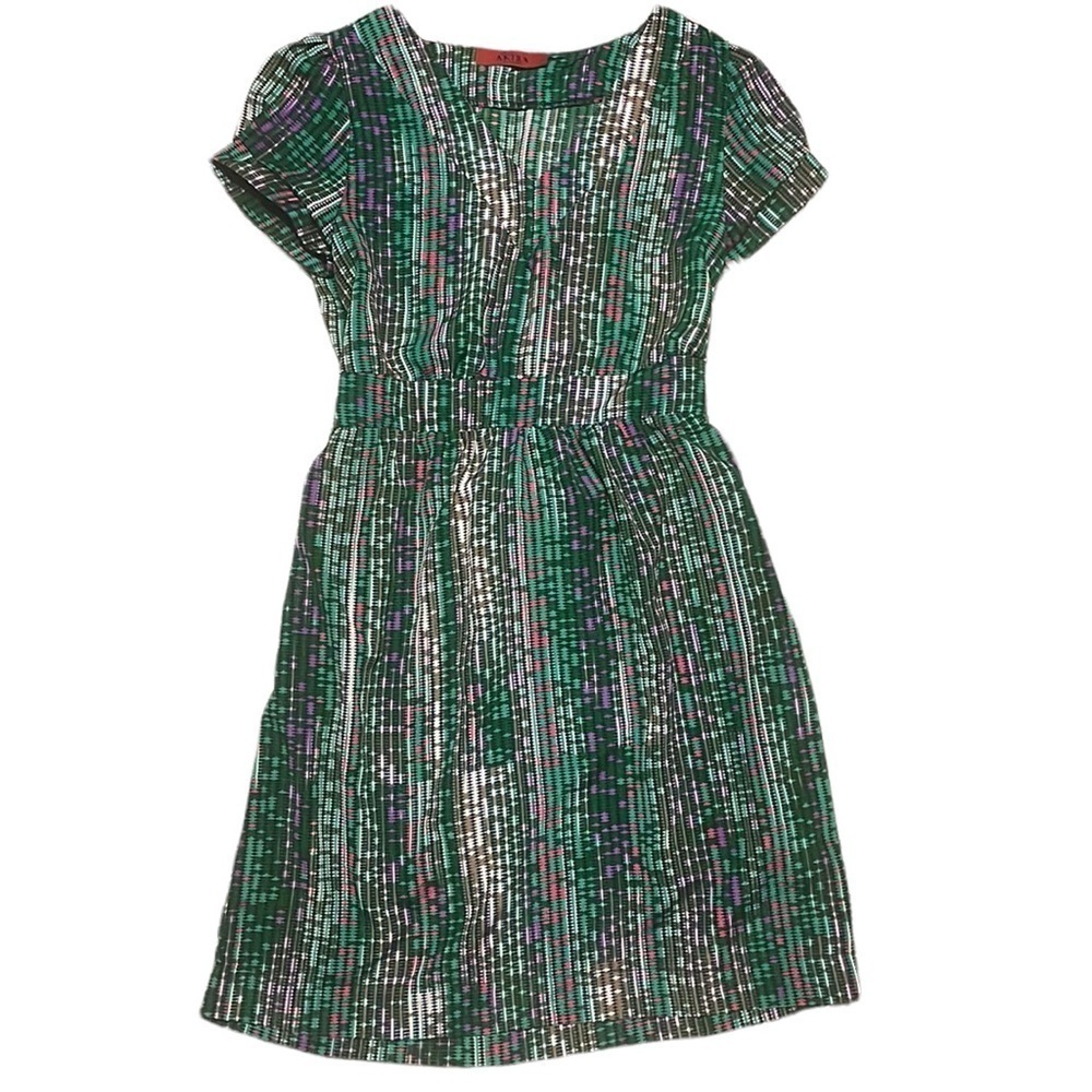 AKIRA Chicago Green Lightweight Dress Sz Medium
